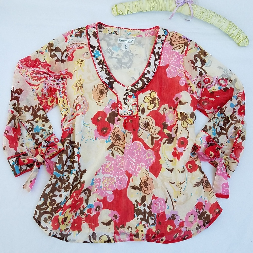 Coldwater Creek Boho Blouse